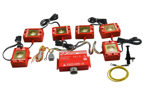 Marder-Abwehr Ultraschall-Hochspannung-LED