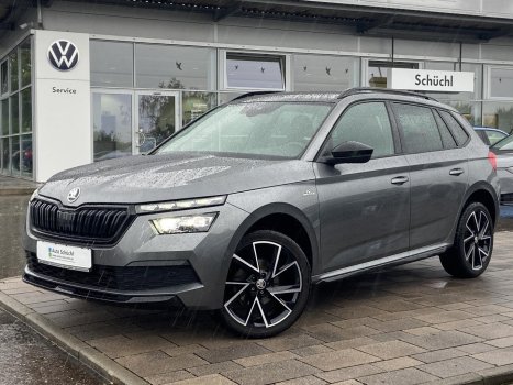 Skoda Kamiq 1.5 TSI DSG Monte Carlo AHK+PANORAMA+SMART-LINK+NAVI-COLUMBUS+VIRTUAL-COCKPIT+LED+KEYLESS+DAB+LANE-ASSIST+PDC+4xSHZ+KEYLESS+GRA+BLUETOOTH 053886